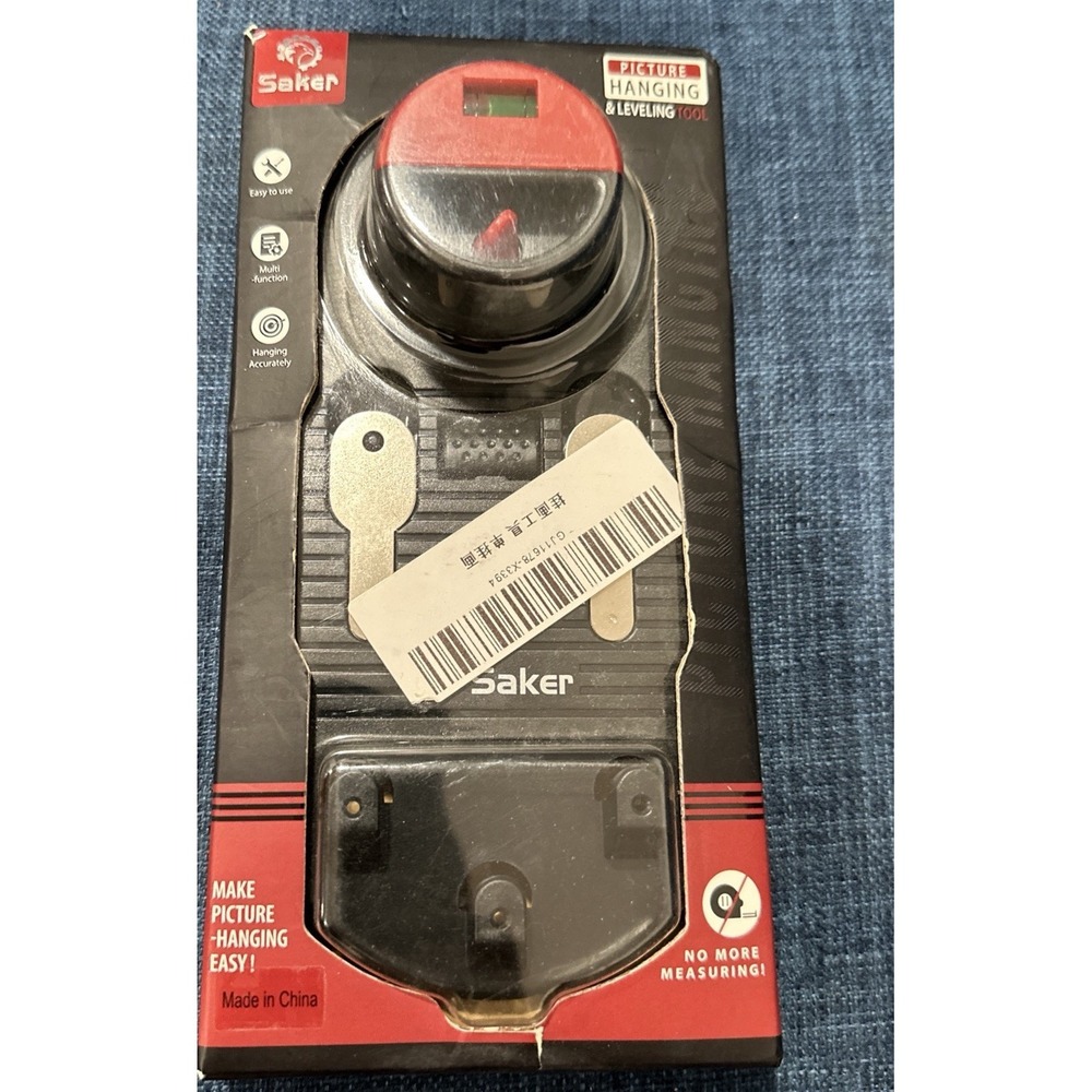 Saker Picture Hanging and Leveling Tool Kit Brand New